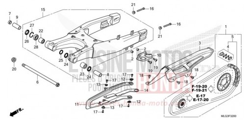 KISSEN, HINTEN CRF1100AN de 2022
